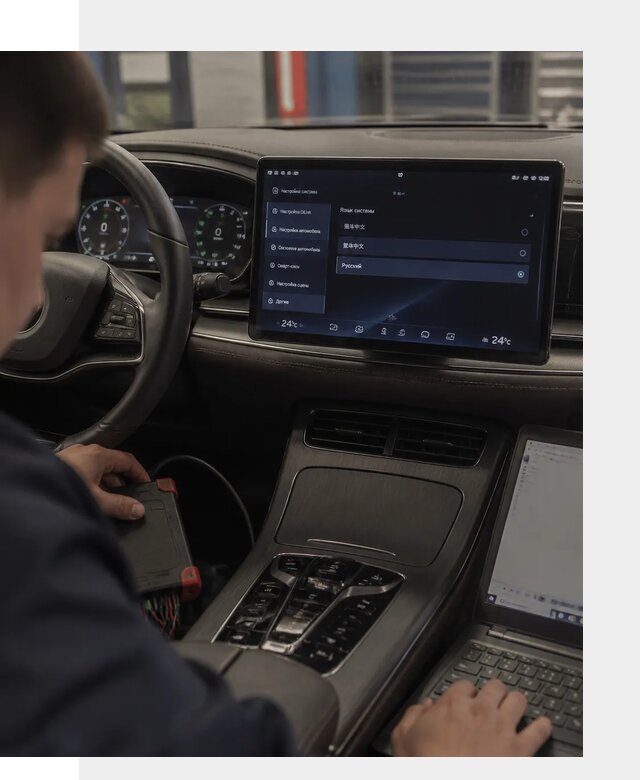 Русификация автомобиля BYD HAN для эксплуатации в Кемерово